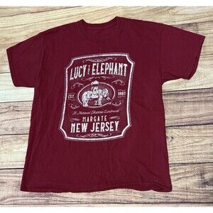 LUCY THE ELEPHANT Margate NJ A National Historic Landmark T-Shirt Size Large L